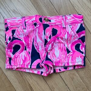 Lilly Pulitzer Pink Flamingo High Waist Shorts